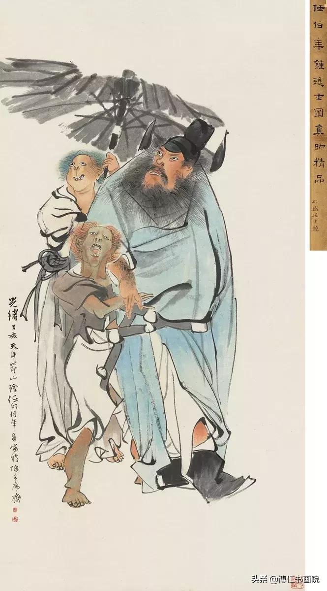 任佑年人物画无人超越的线条 (任伯年人物画高清大图)