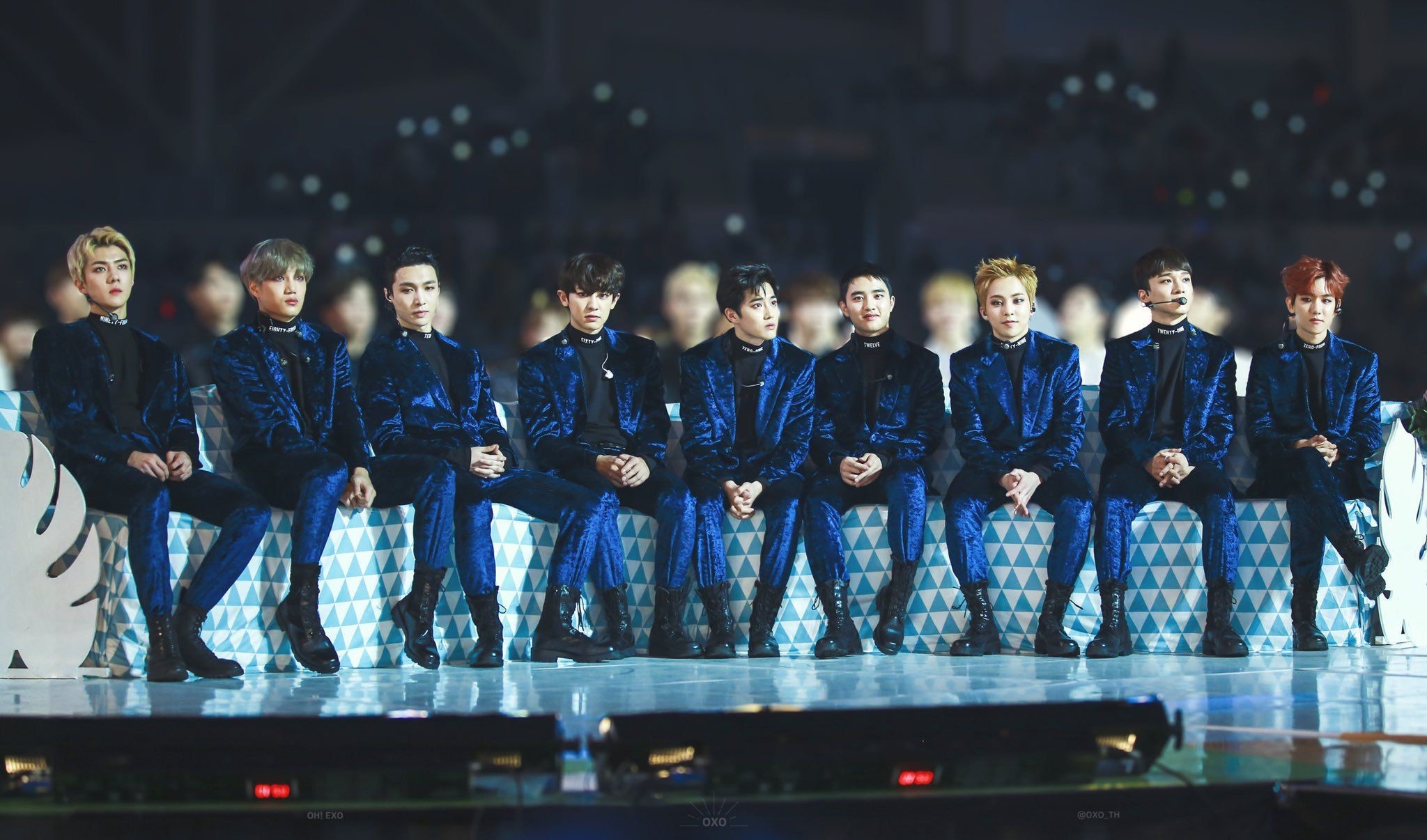 2017年第五届音乐v榜年度盛典exo,当年红遍全亚洲的顶级天团exo