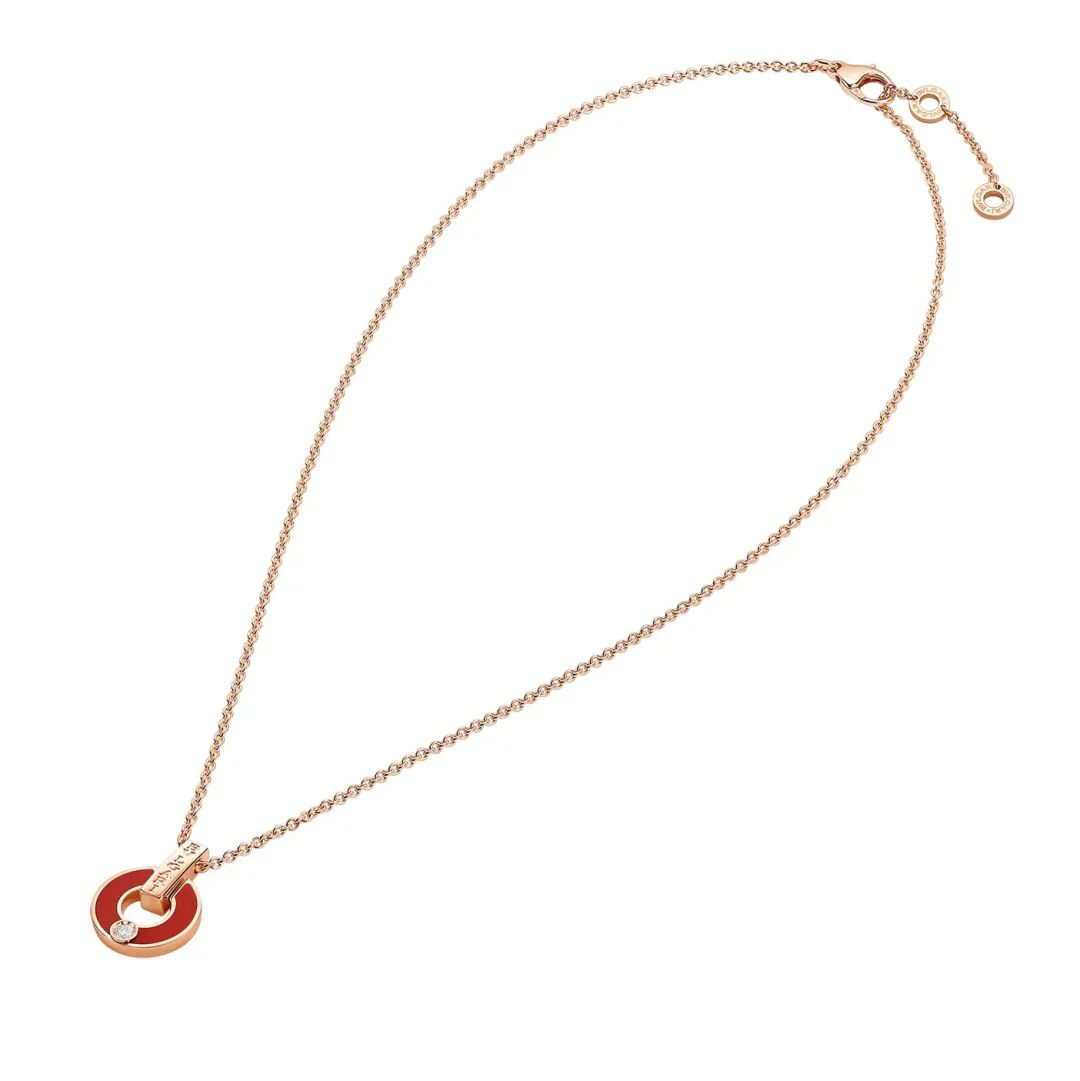 宝格丽古钱币项链二手,宝格丽18k金小蛮腰黑陶瓷项链专柜