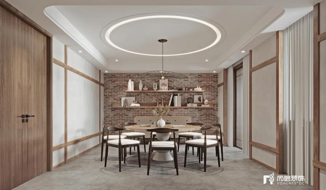 800平侘寂风装修设计案例,800平米禅意别墅