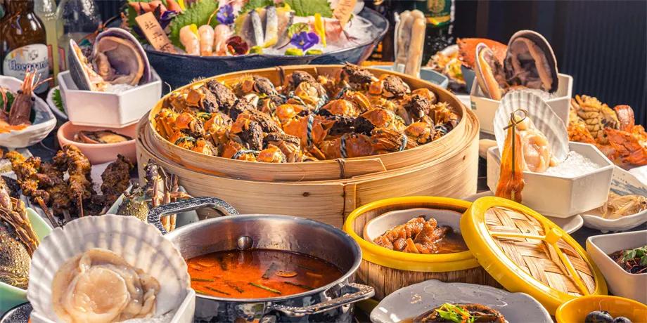 颐海国际海鲜自助海胆,北京海鲜自助海胆鳌虾不限量