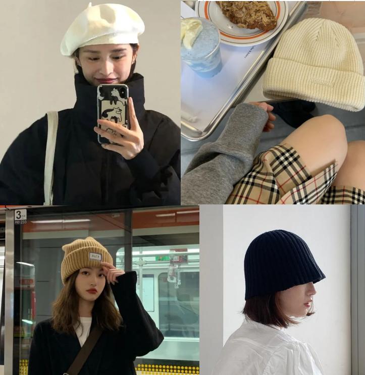 秋天帽子脸小头小,秋天帽子显脸小