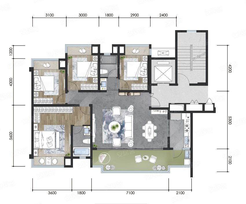 长沙龙湖春江天玺和龙湖春江天曜,龙湖春江天镜有没有商业