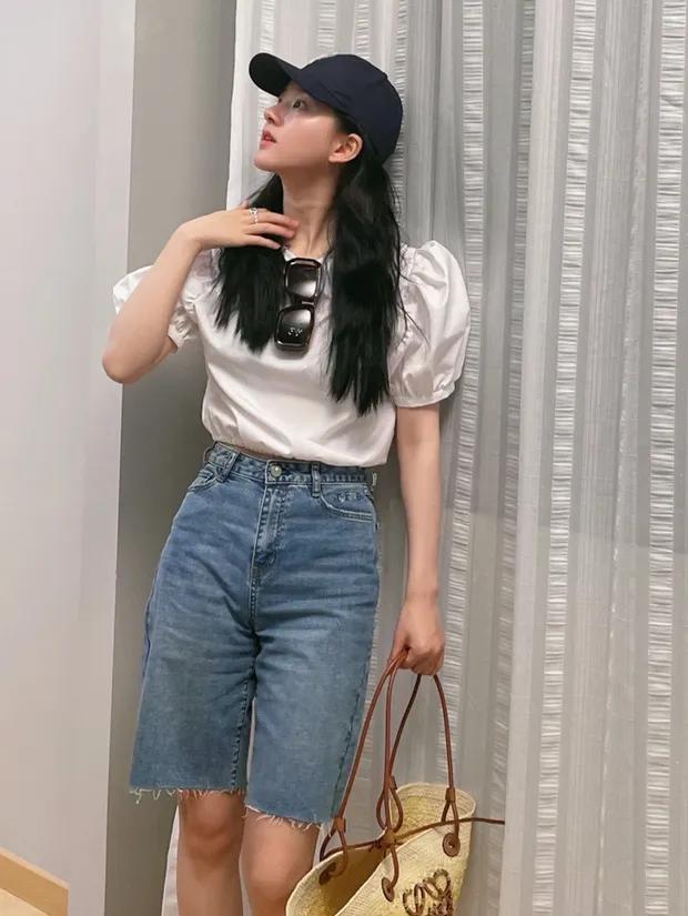 最火的泡泡袖上衣穿搭秋冬,夏天泡泡袖设计感小众上衣