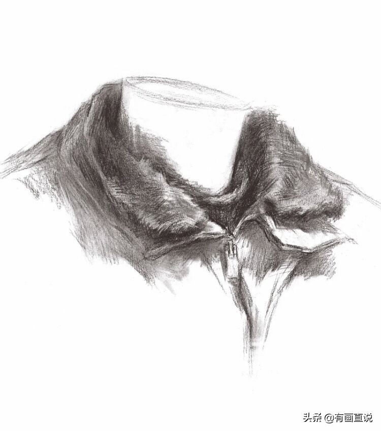 素描绘画中你容易忽略的细节，衬布和衣服的刻画，分享课程素材