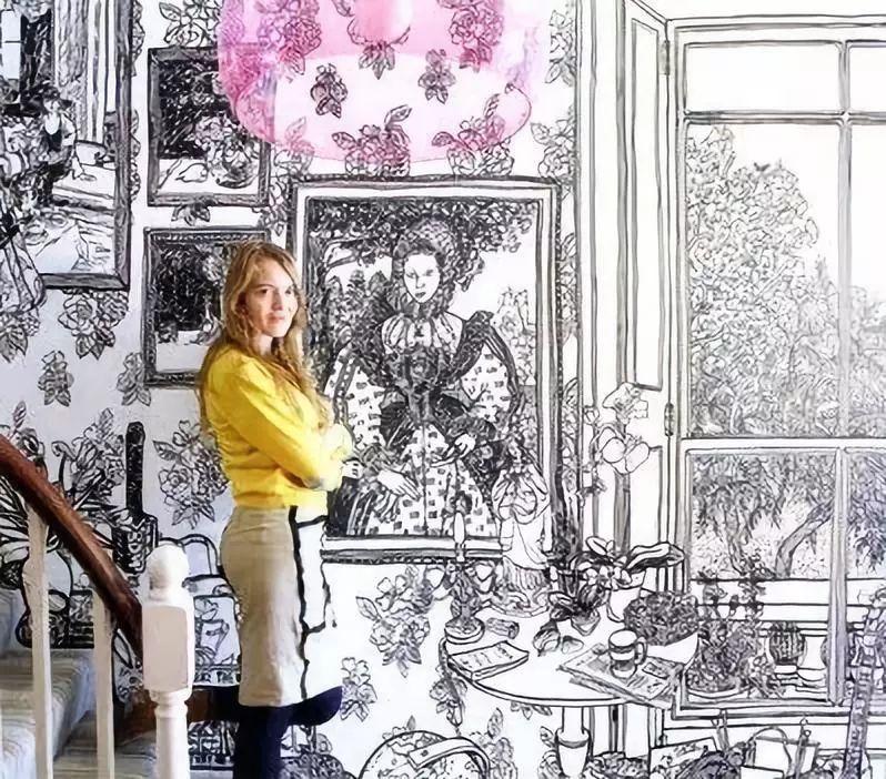 你家的墙贴,墙绘自己的家