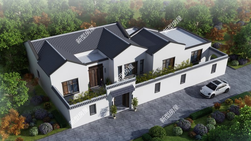 好看的中式农村自建房,简单实用的中式农村自建房