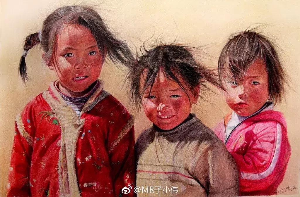 写实彩铅画,超好看素描画迪丽热巴