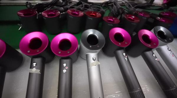 戴森吹风机假冒链条被端,戴森吹风机正版和盗版