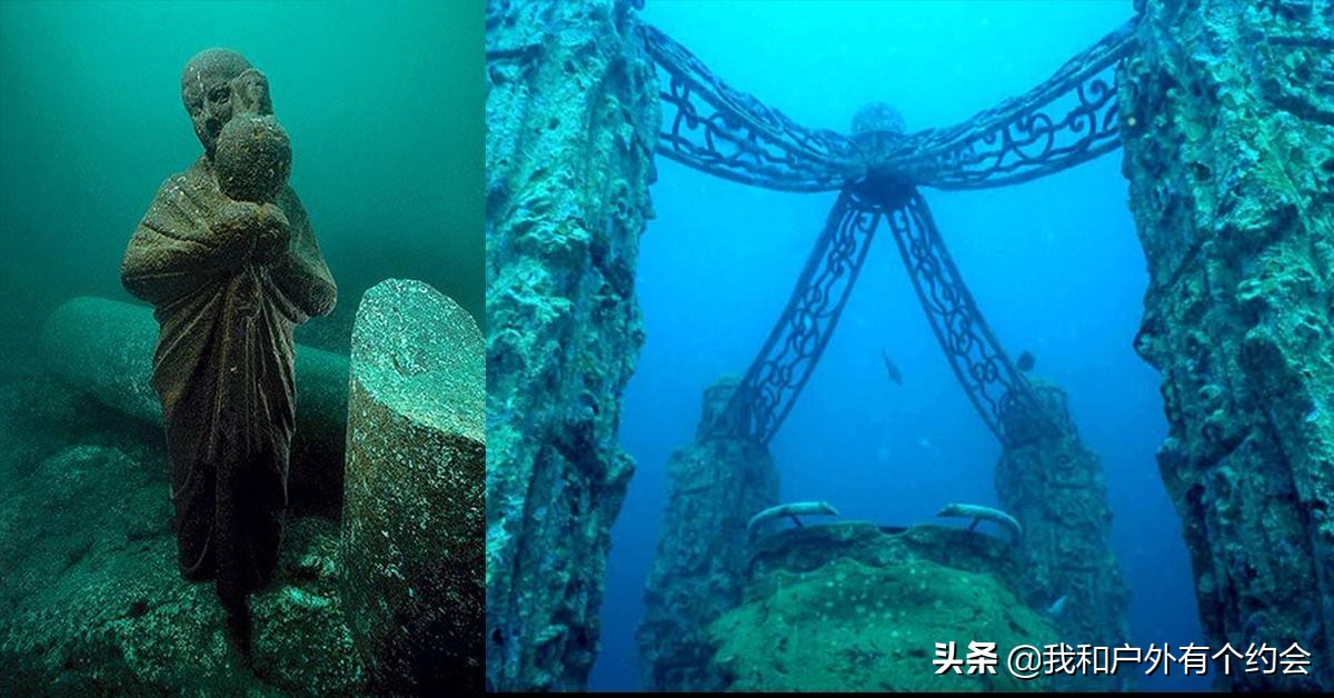 户外实录，爱好者深潜抚仙湖底，探秘古滇国古城遗址，看到什么？