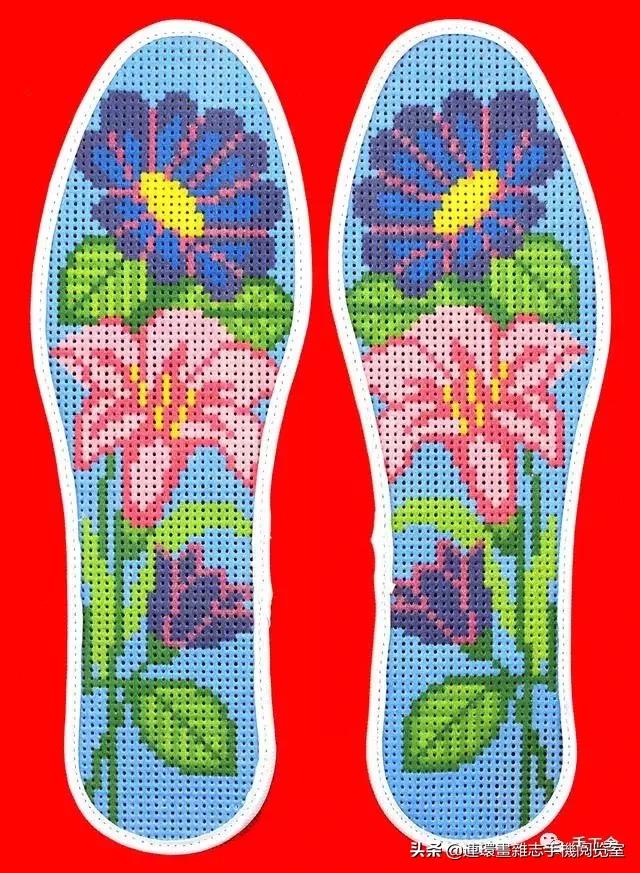 纯手工格子鞋垫图案大全,鞋垫的图案图解大全
