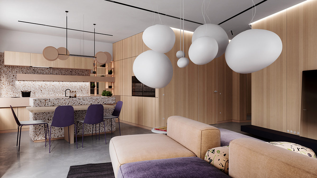 色彩质感强的室内设计,色彩主义室内设计