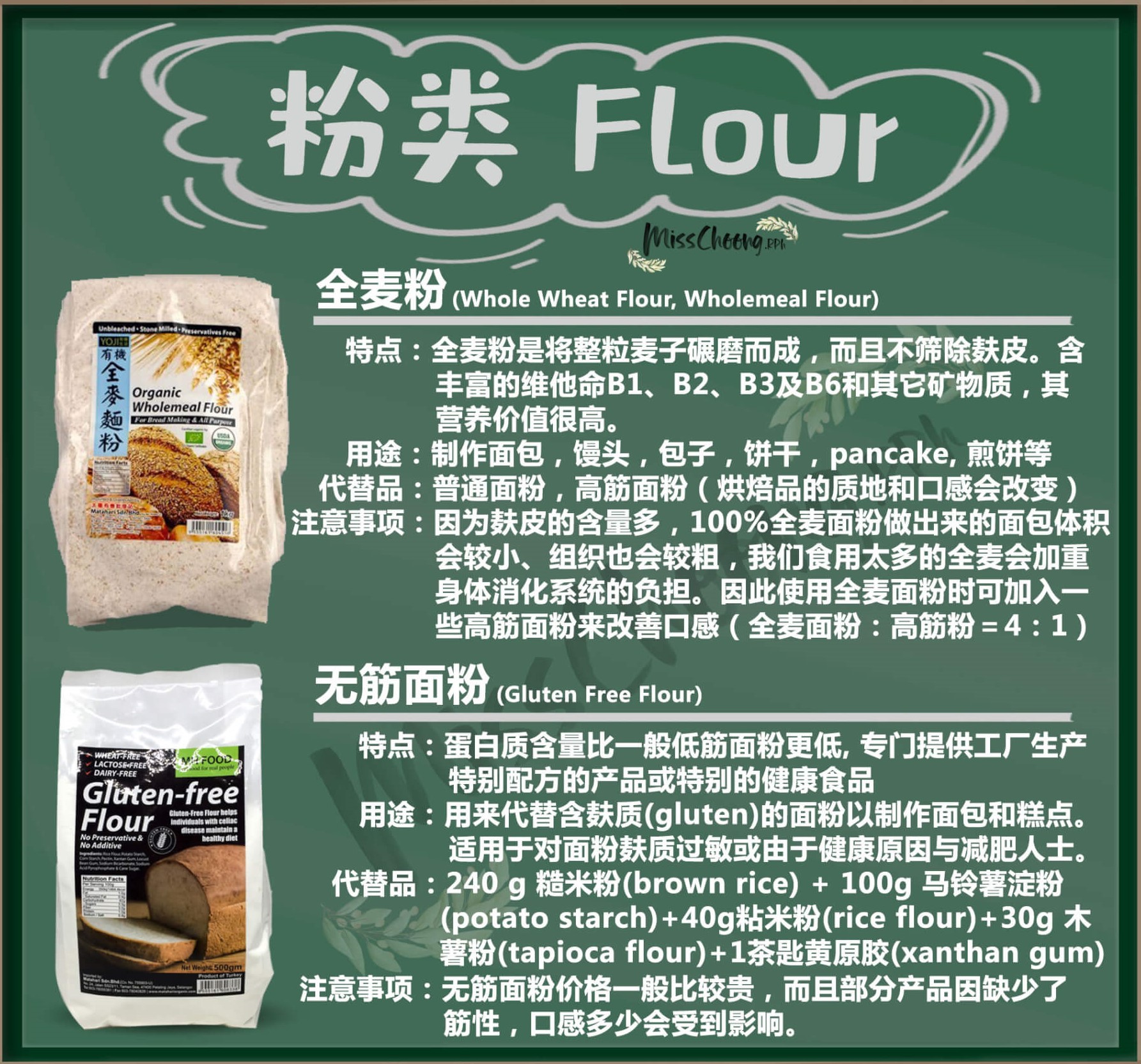 一招区分面粉与淀粉,面粉生粉玉米粉有什么区别