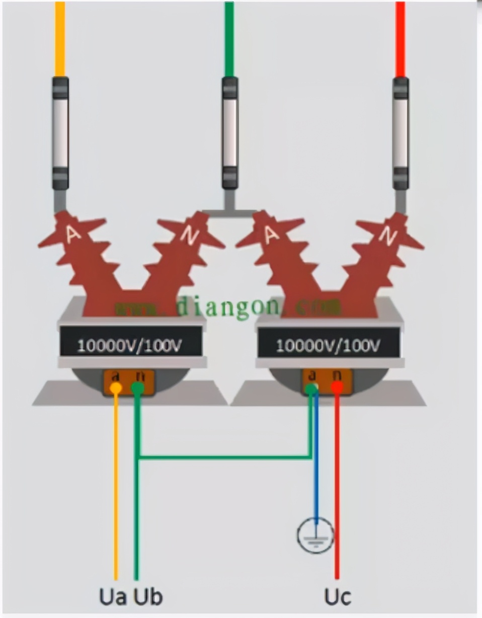 三只电压互感器接线,测量用电压互感器接线