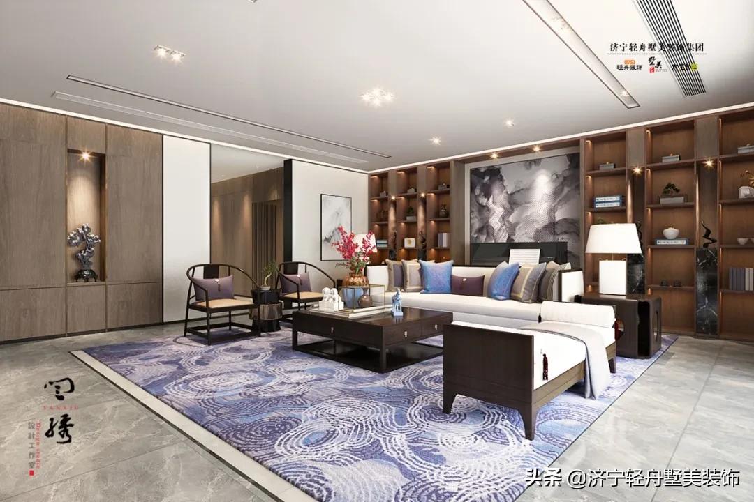 济宁森泰上院装修效果图,森泰上院268平方室内设计