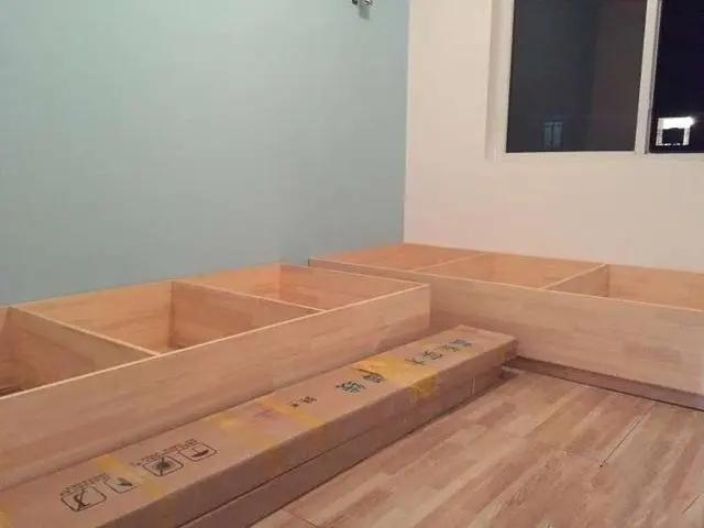 原创纯手工打造实木床,木工diy箱体床制作过程