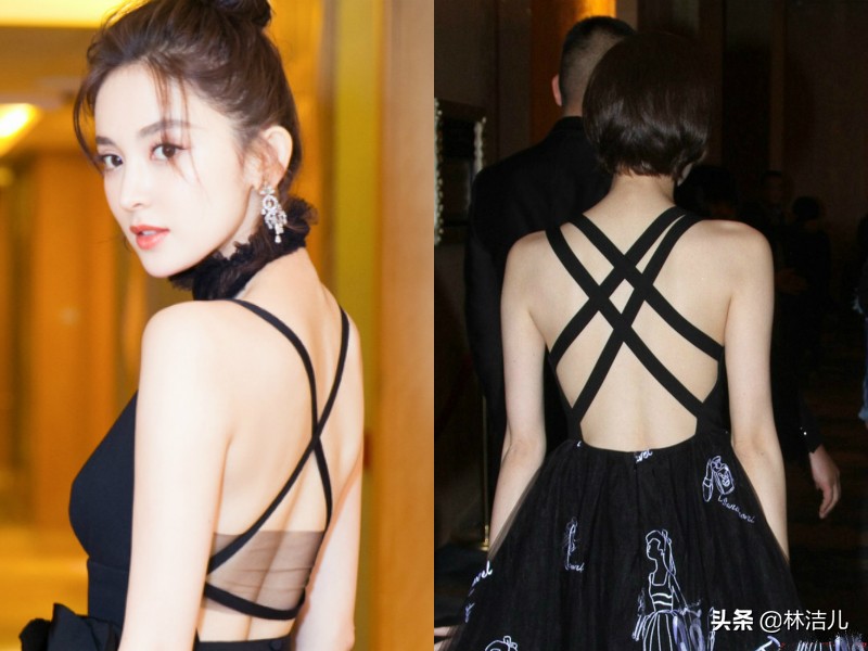 当钟楚曦和江疏影同穿印花连衣裙,倪妮钟楚曦写真