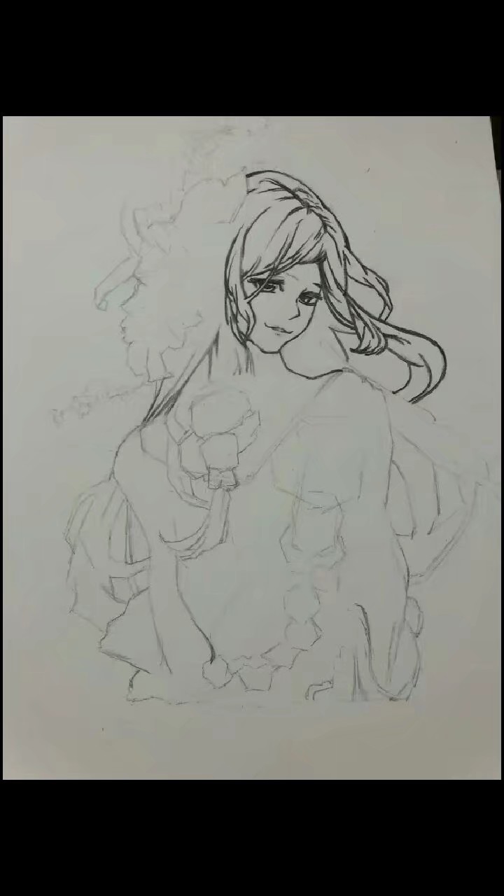 画二次元动漫少女小舞,二次元怎么画超萌女生