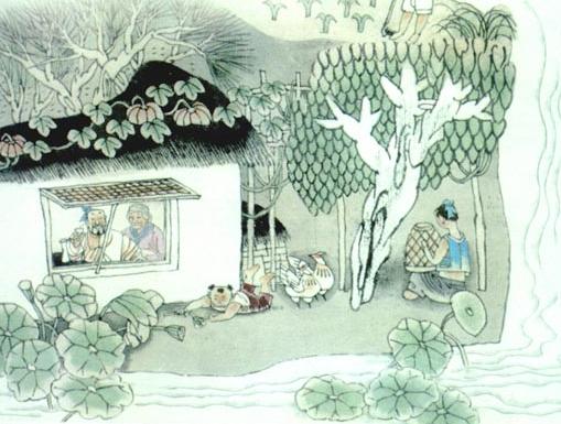 村居古诗词赏析,清平乐村居诗词翻译欣赏