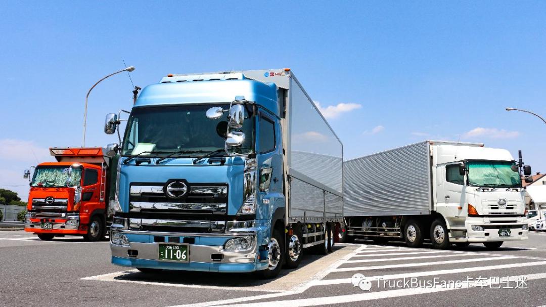 日本高速公路服务区随拍!卡车居然都这么帅