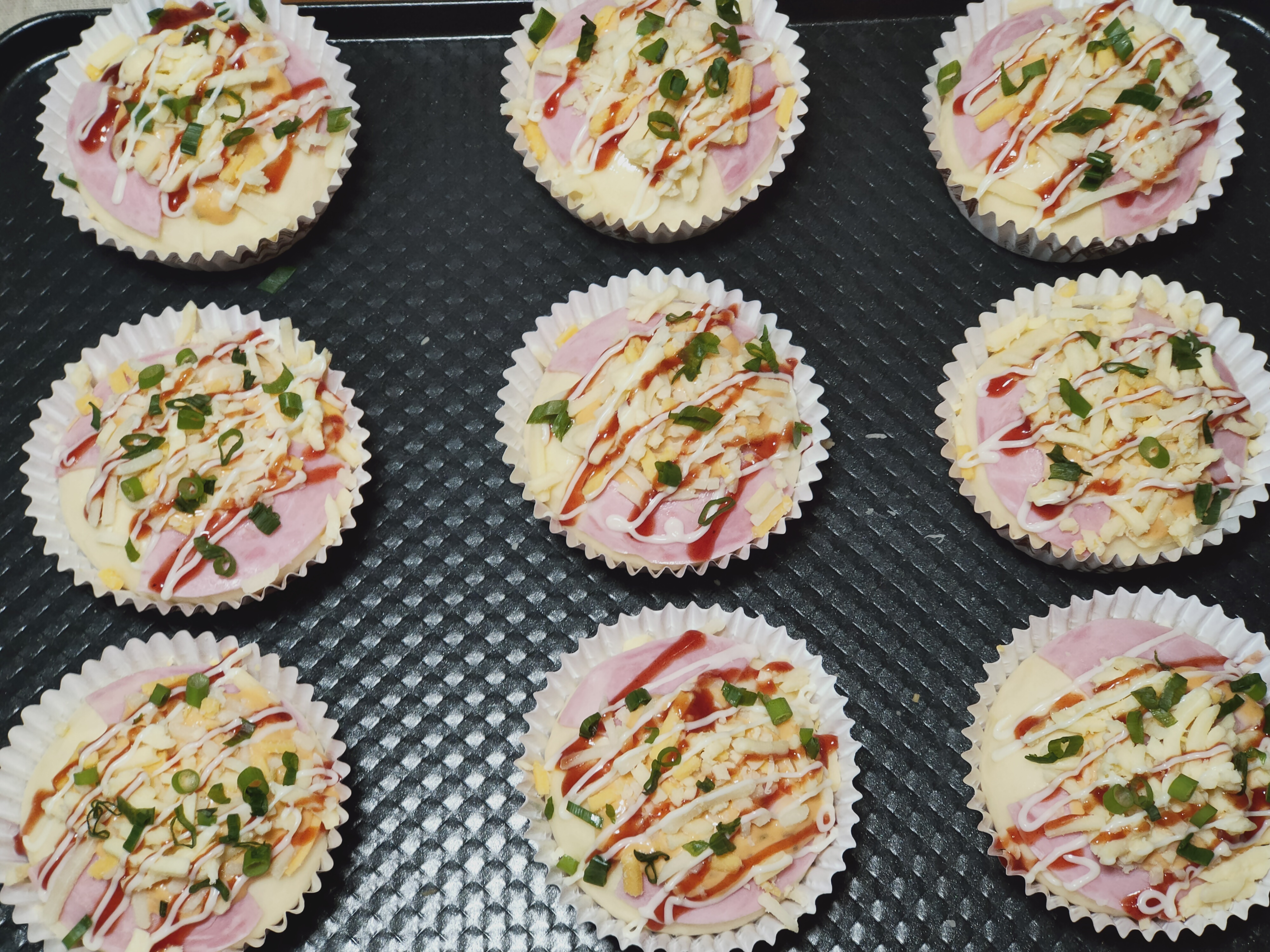 早餐必选，芝士火腿小面包，香味十足超好吃