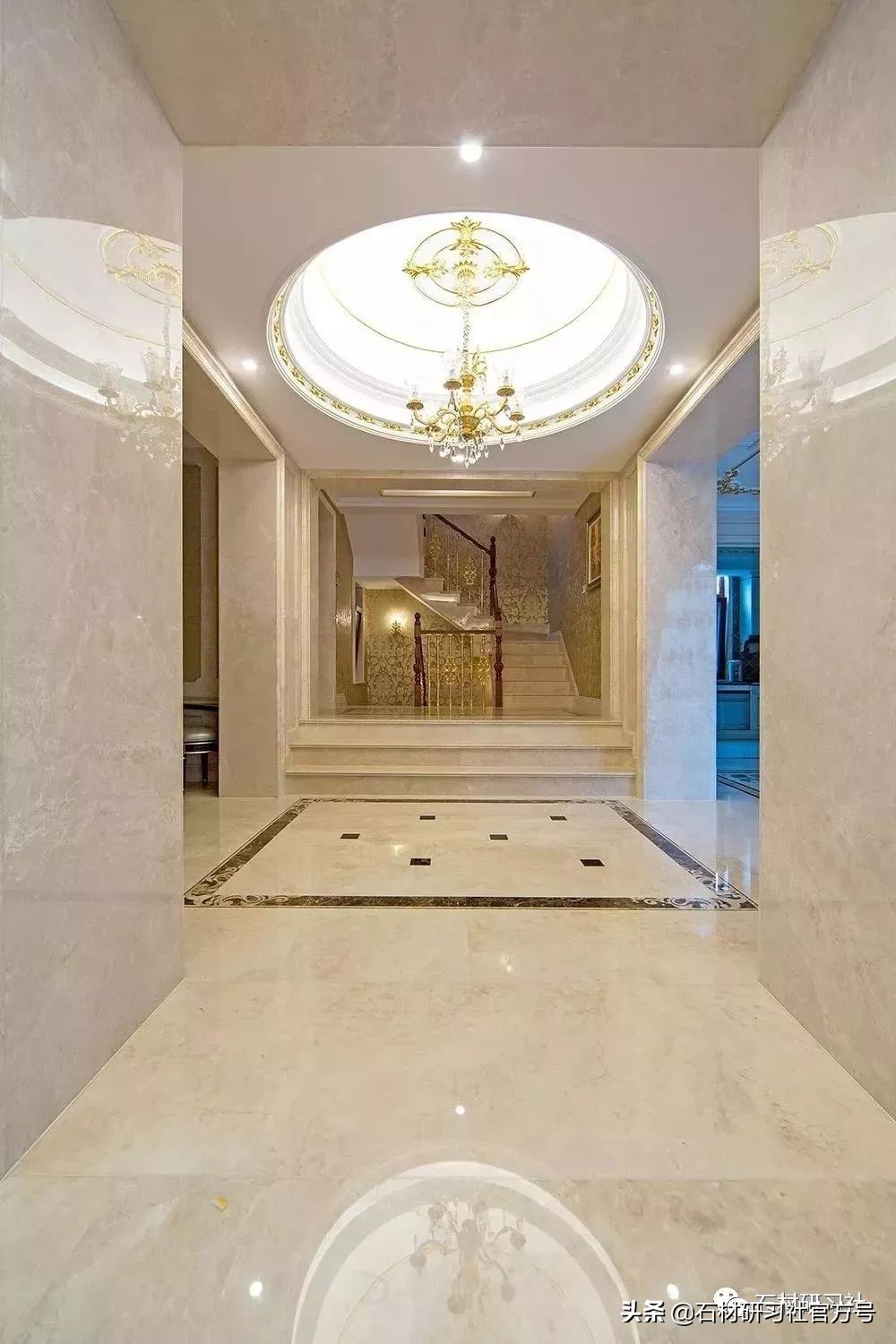 豪宅用的高级天然大理石,别墅铺什么颜色大理石档次最高