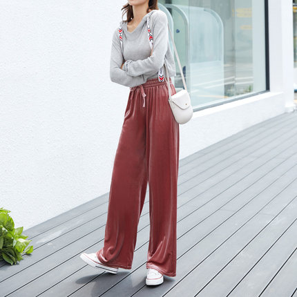 阔腿裤高腰百搭秋冬高级感,百搭洋气时髦阔腿裤秋冬
