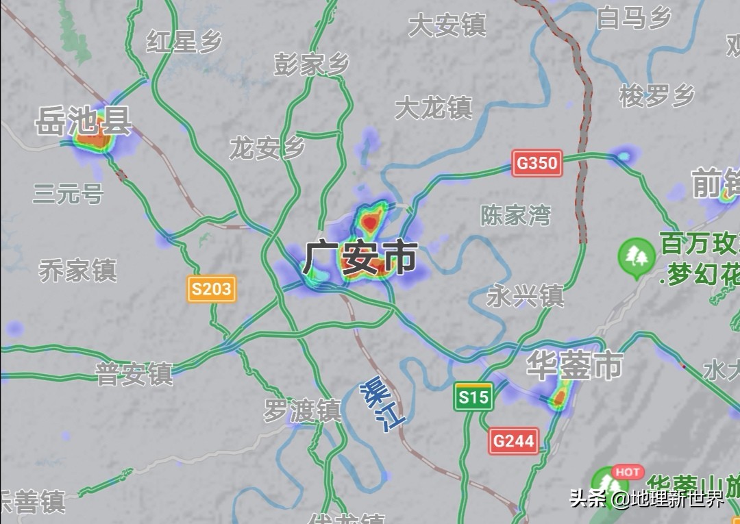 晚6点，四川18市3自治州热力图对比