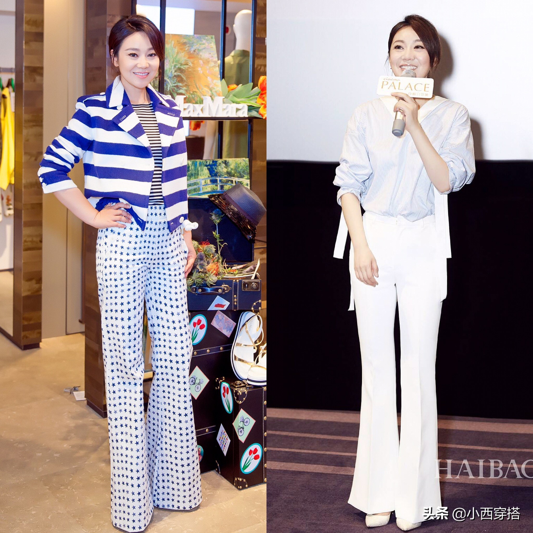 穿大妈服装的女生,钟丽缇闫妮