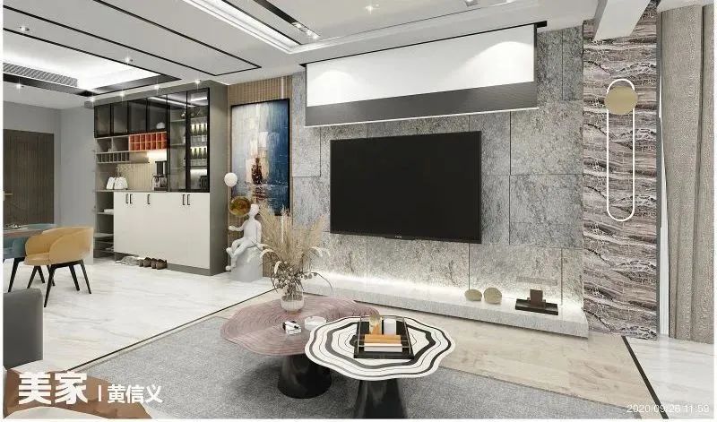 好看的客餐厅效果图,60平方客餐厅一体装修效果图大全