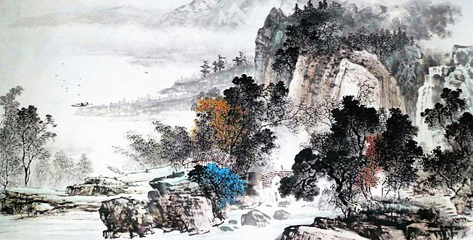 杨昌林山水画,杨昌林山水作品