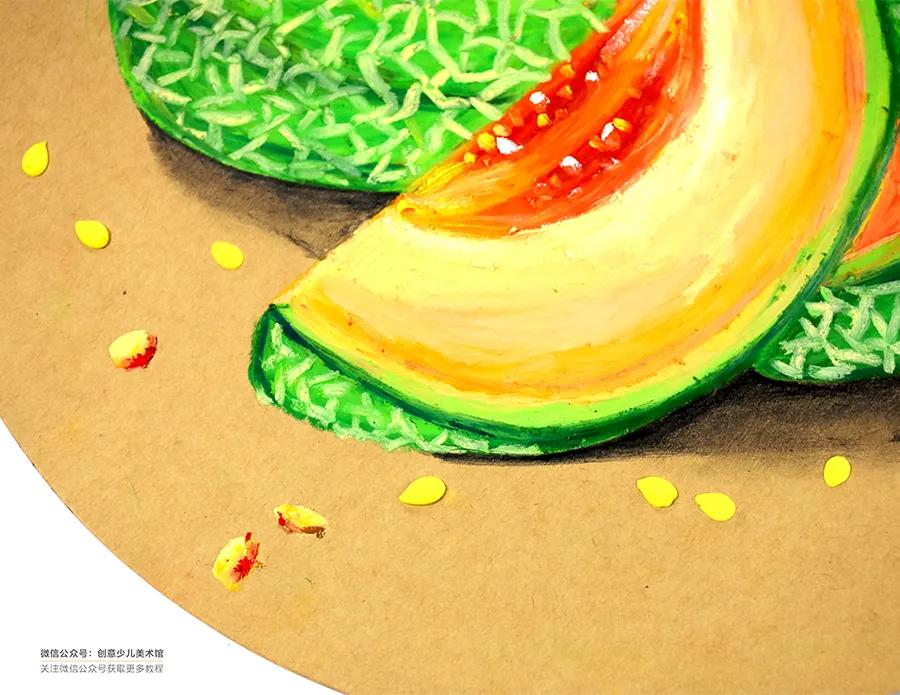 油画棒教程简单初学者儿童画,儿童油画棒画基础教程水果