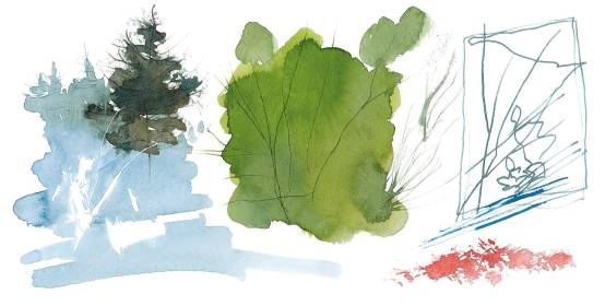 水彩绘画用的纸,水彩绘画用的画笔