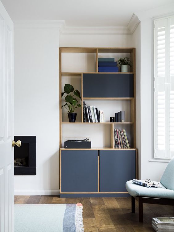 好看的书柜款式,13款高颜值书柜配色