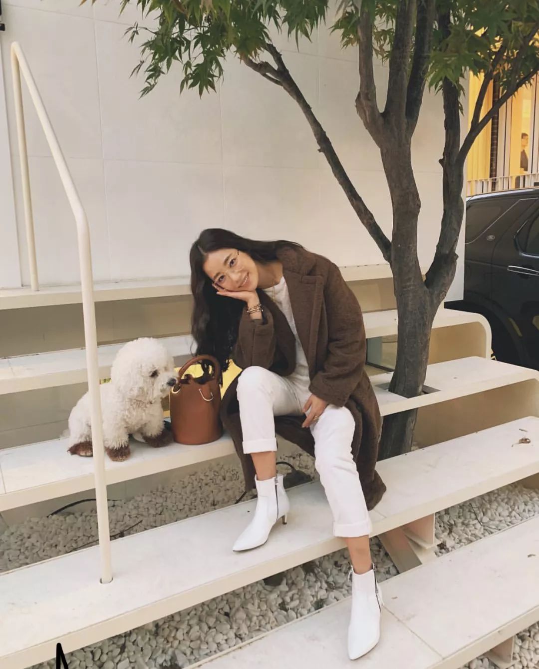 欧美时尚博主穿搭示范冬,韩系慵懒风冬季穿搭博主