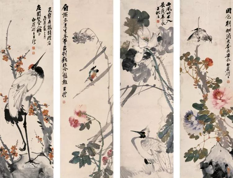 潘天寿100幅花鸟画欣赏 (潘天寿写意花鸟画要义)