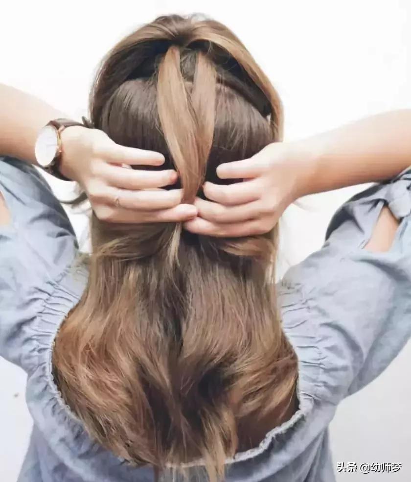 2款韩式时尚编发扎发详细教程,时尚编发扎发教程简单好看