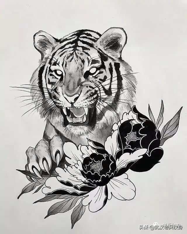 水墨凤凰纹身高清图,水墨纹身图案大全男