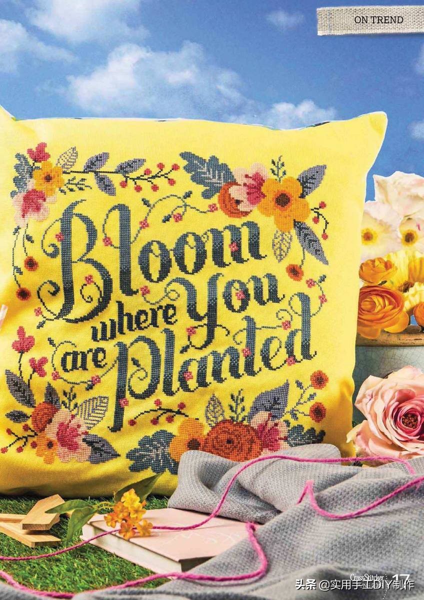 简单的十字绣印花,十字绣可爱图片