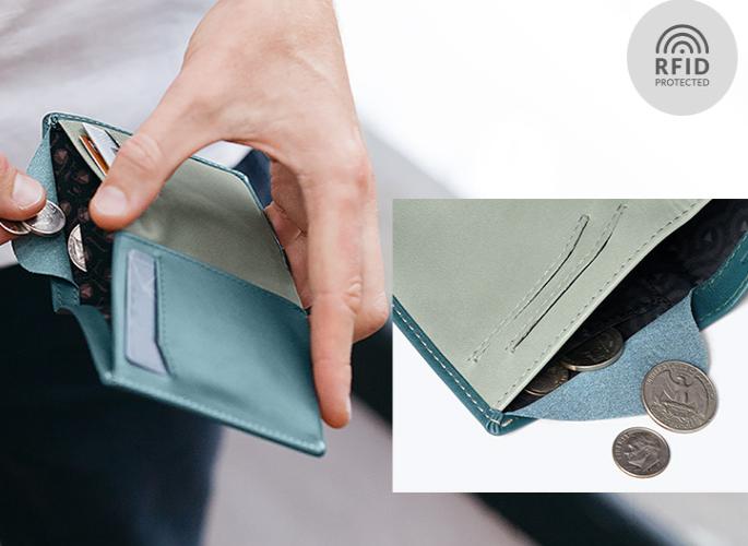 钱包中的冈本001，为移动支付设计的轻奢钱包，用它掏钱浪到飞起