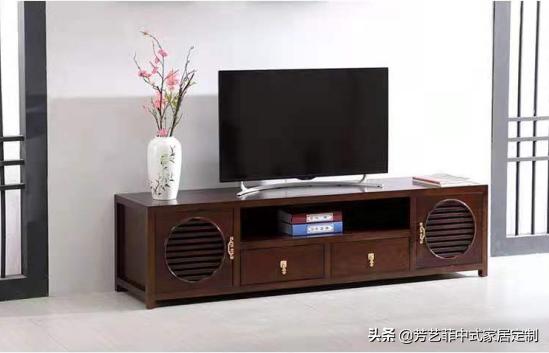 新中式客厅电视柜效果图,餐厅客厅电视柜隔断柜新中式