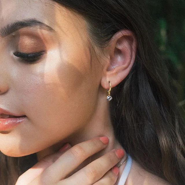 欧阳娜娜耳环,无耳洞耳钉欧阳娜娜