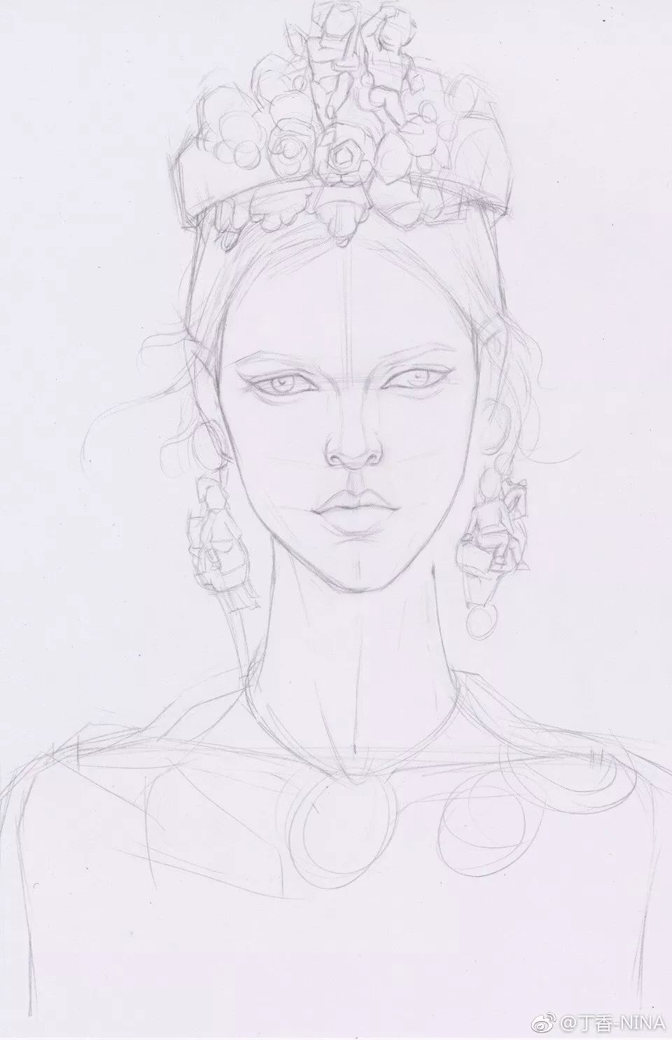 礼服怎么画好看仙气用彩铅,马克笔和彩铅裙子上色教程