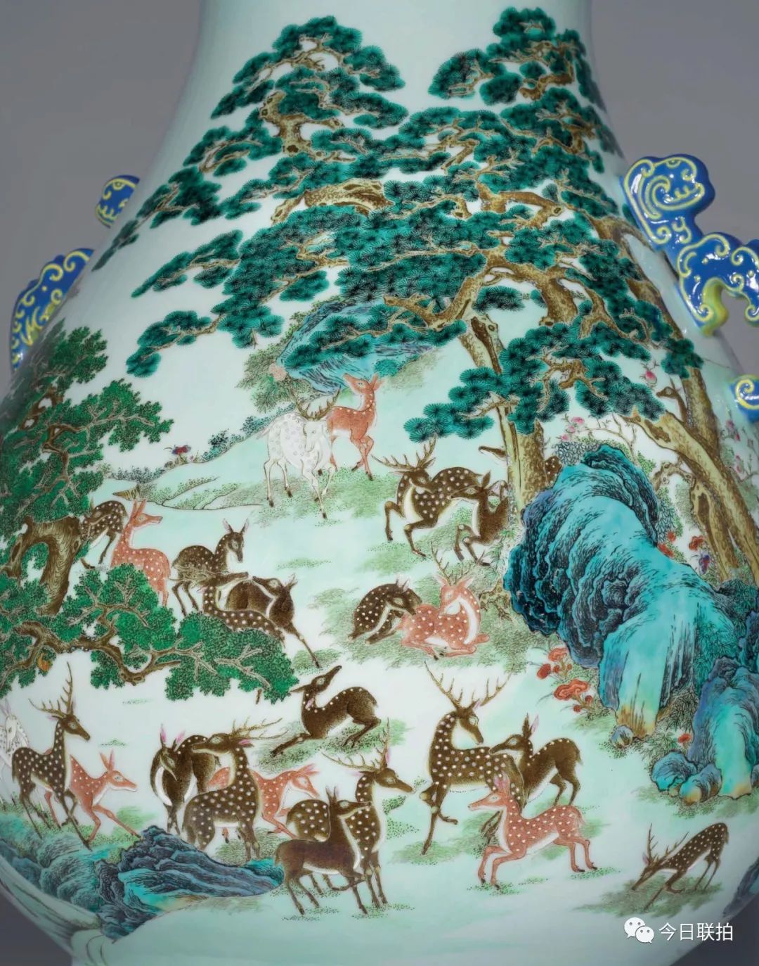 乾隆三彩官窑盘,乾隆霁蓝釉描金凤尾尊