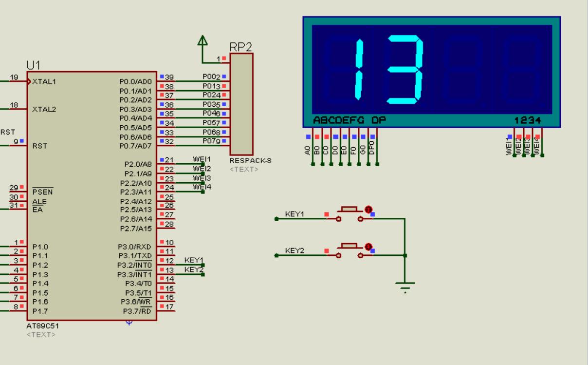 单片机三个按键控制电子计数器,单片机30秒计时器