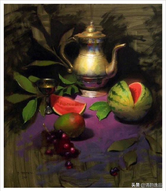 美国justinjeffrey立体油画作品,写实油画作品美国画家