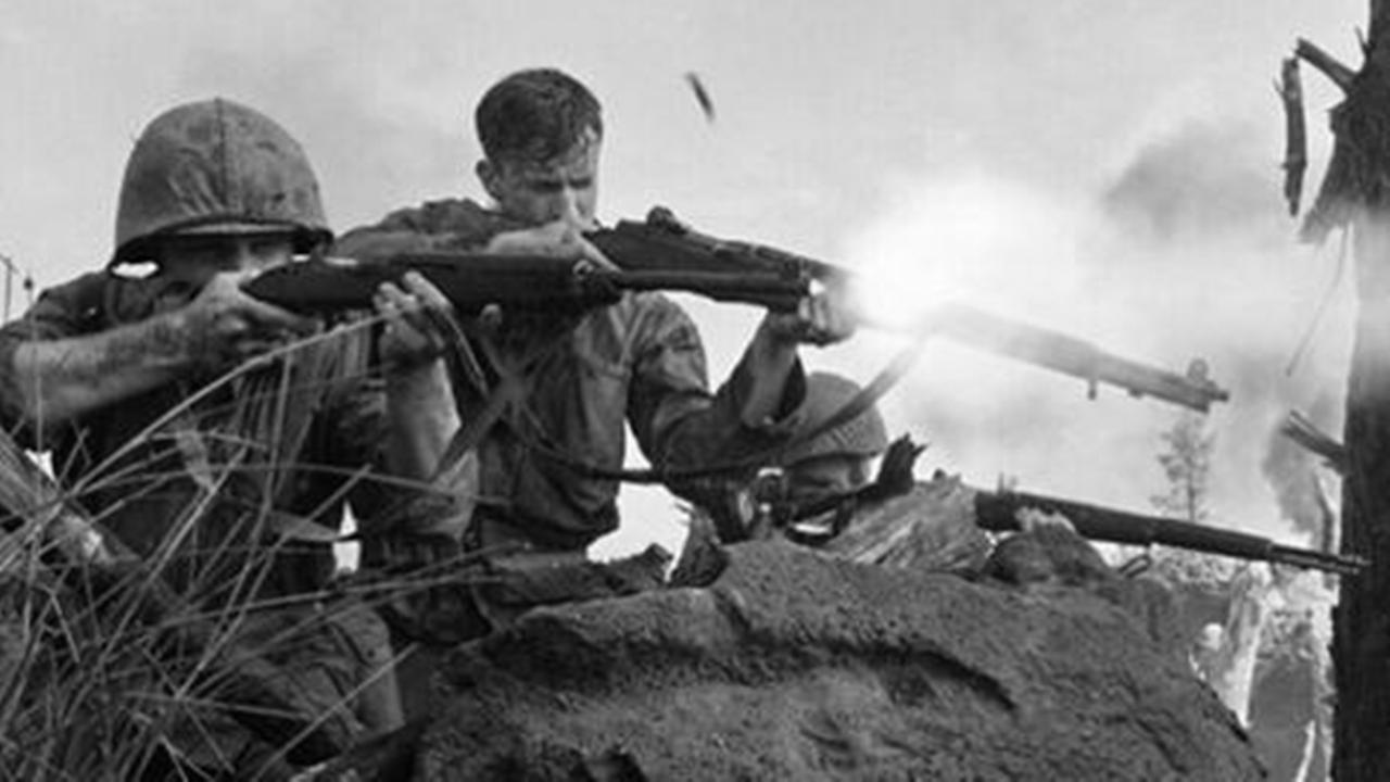 美军用八路军战术打败日军,美陆战一师痛击日军