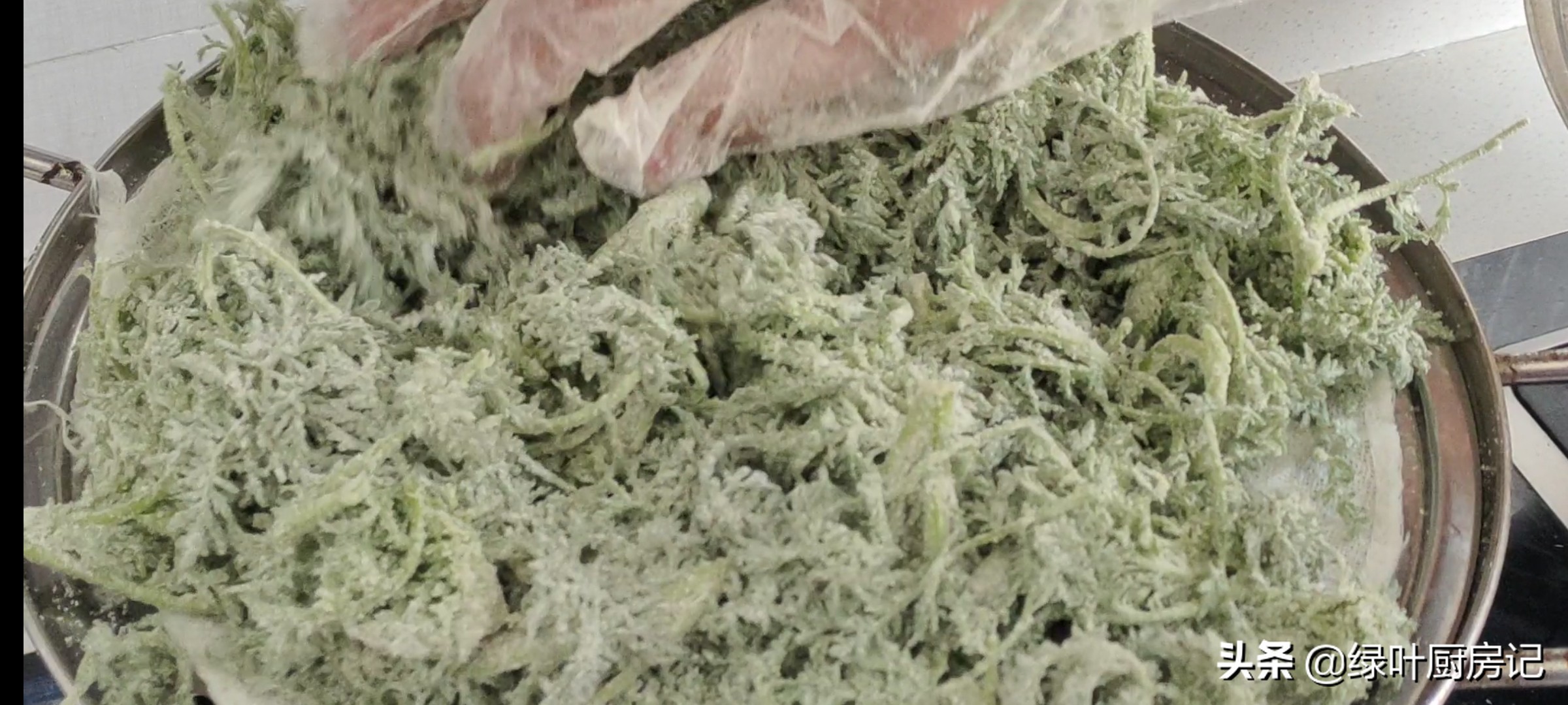 野菜米蒿的做法,野菜米米蒿蒸多长时间