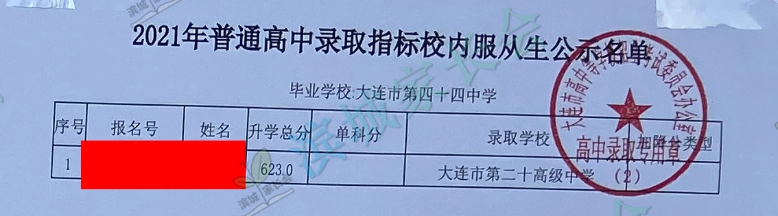 2024年大连初中各校指标分配比例,大连初中指标到校