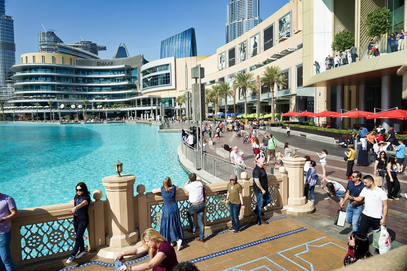 迪拜建筑沙漠之城,5小时迪拜城市地标建筑风光实拍